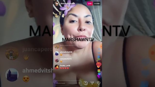 KIARA MIA INSTAGRAM LIVE