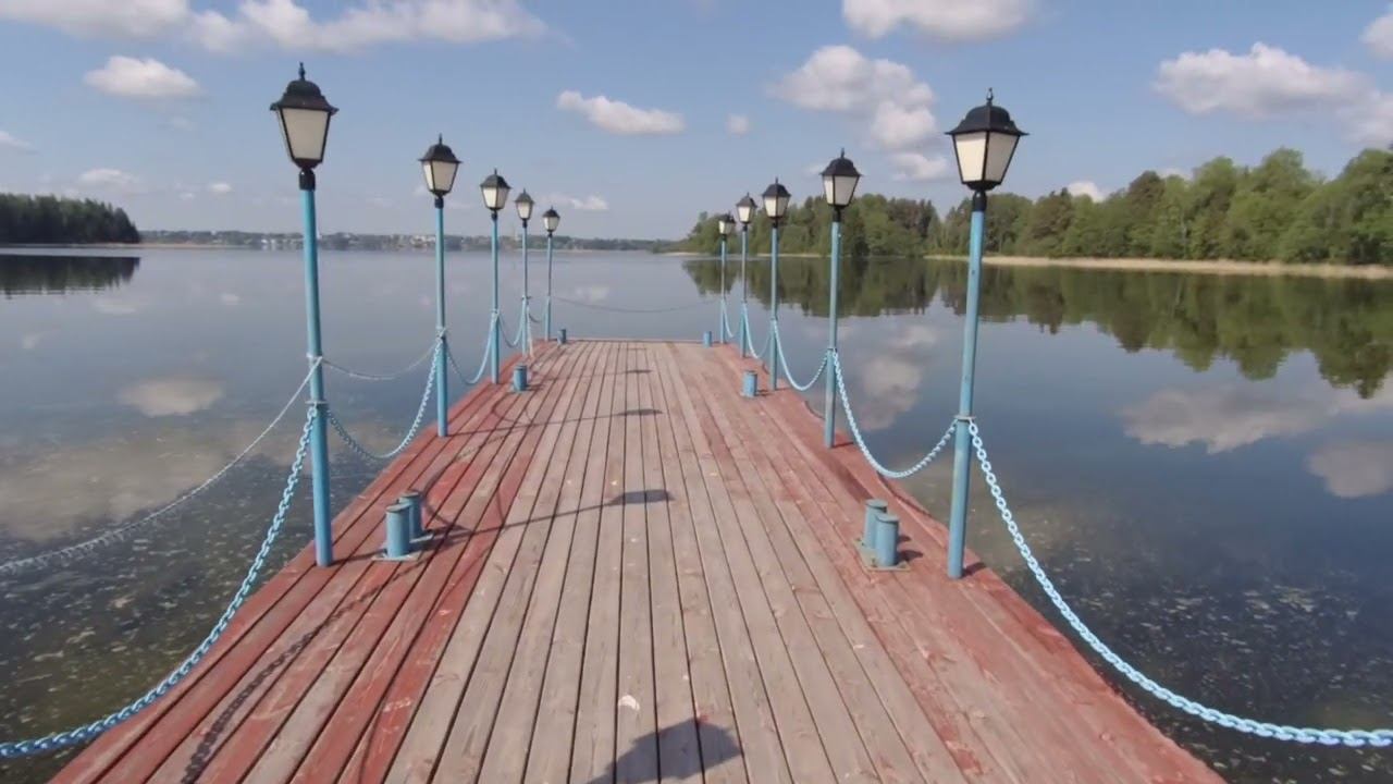 Вид на Валдай со стороны Иверского монастыря смотреть онлайн