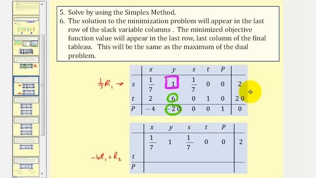 Solving a Standard Minimization Problem Using The Simplex Method (Duality) смотреть онлайн