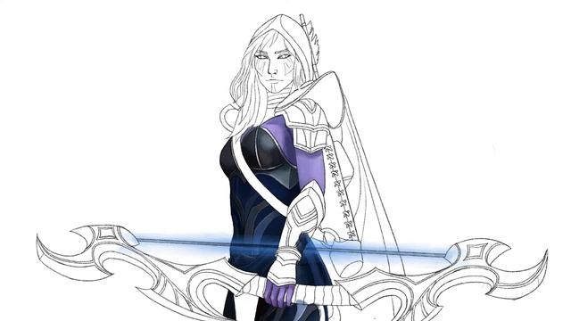 How to Draw Drow Ranger | Dota 2 Drawing |step by step Drawing смотреть онлайн