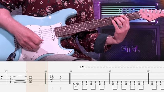Deep Purple - Highway Star - Guitar Tab Lesson Cover Tutorial смотреть онлайн