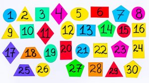 Развивающее Видео для Детей. Учим Цифры и Геометрические Фигуры!