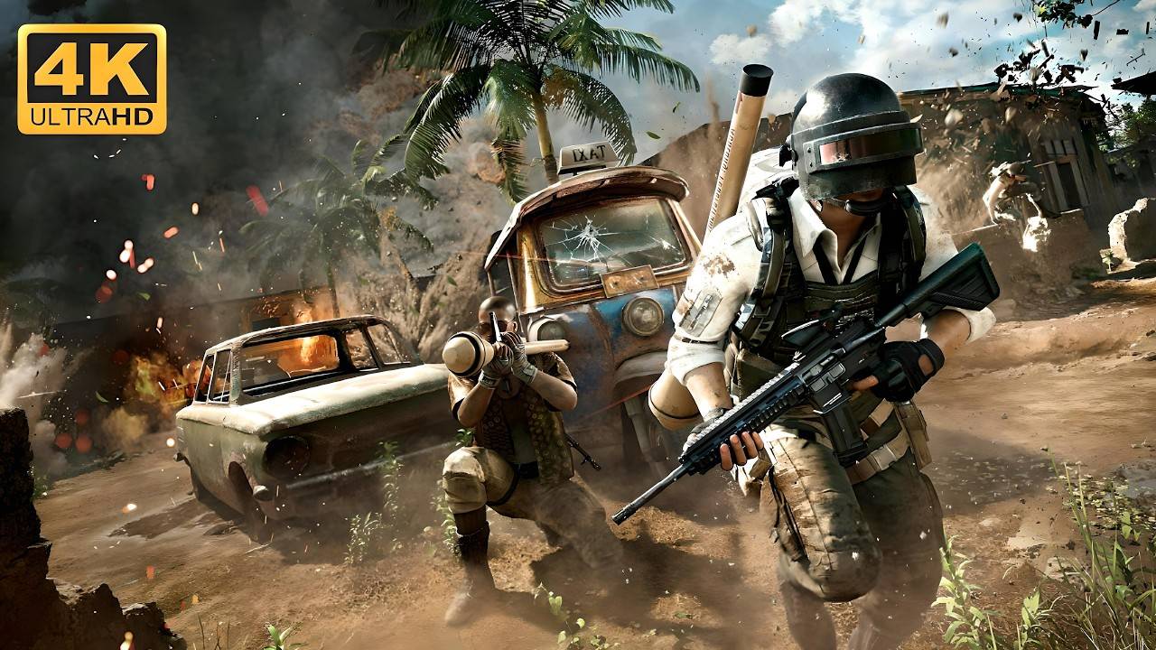 PUBG ｜ 4K ｜ NEW SANHOK ｜ 2 MAN SQUAD GAMEPLAY (No Commentary) смотреть онлайн