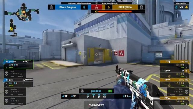 BIG EQUIPA vs Black Dragons fe | Map 1 Nuke | ESL Impact League Season 1 Finals смотреть онлайн