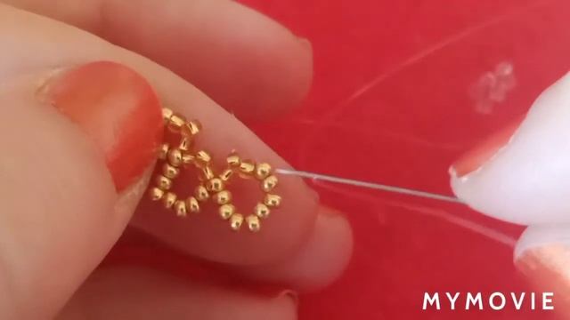 Tutorial No. 78. - How to bezel 18 mm rivoli rhinestone with seed beads - Version 6. смотреть онлайн