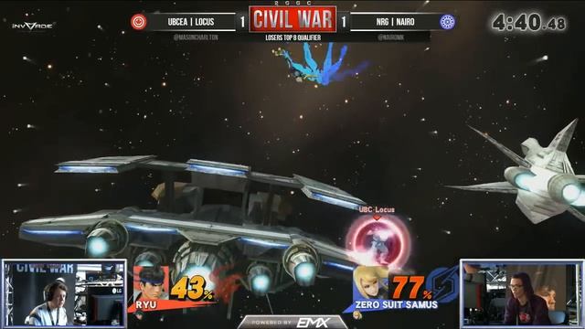 2GGC: Civil War - UBCEA | Locus (Ryu) Vs. NRG | Nairo (Zero Suit Samus) Top 16 Losers Side смотреть онлайн