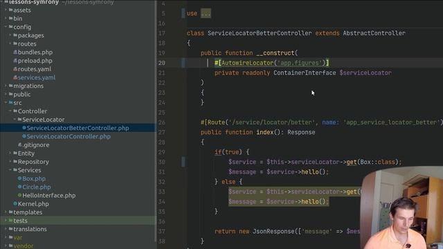 PHP & Symfony: service locator, сервис локатор смотреть онлайн