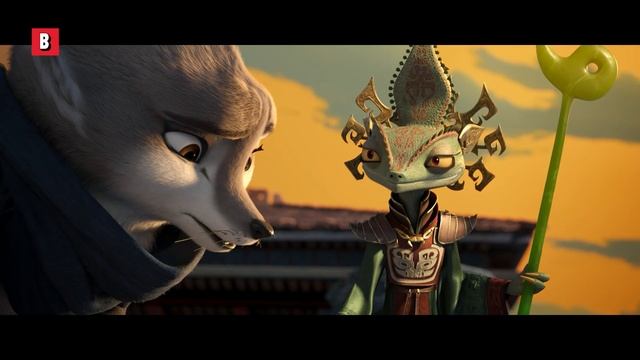 Po Fights The Iguana Army | Kung Fu Panda 4 | CLIP