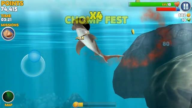 Hungry Shark Evolution - Hammerhead Shark - Gamaplay #4 смотреть онлайн