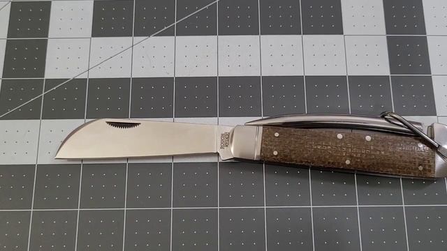 LET'S TALK ROUGH RYDER KNIVES Vol.36  Rough Ryder Brown Micarta Marlin Spike Knife RR2753