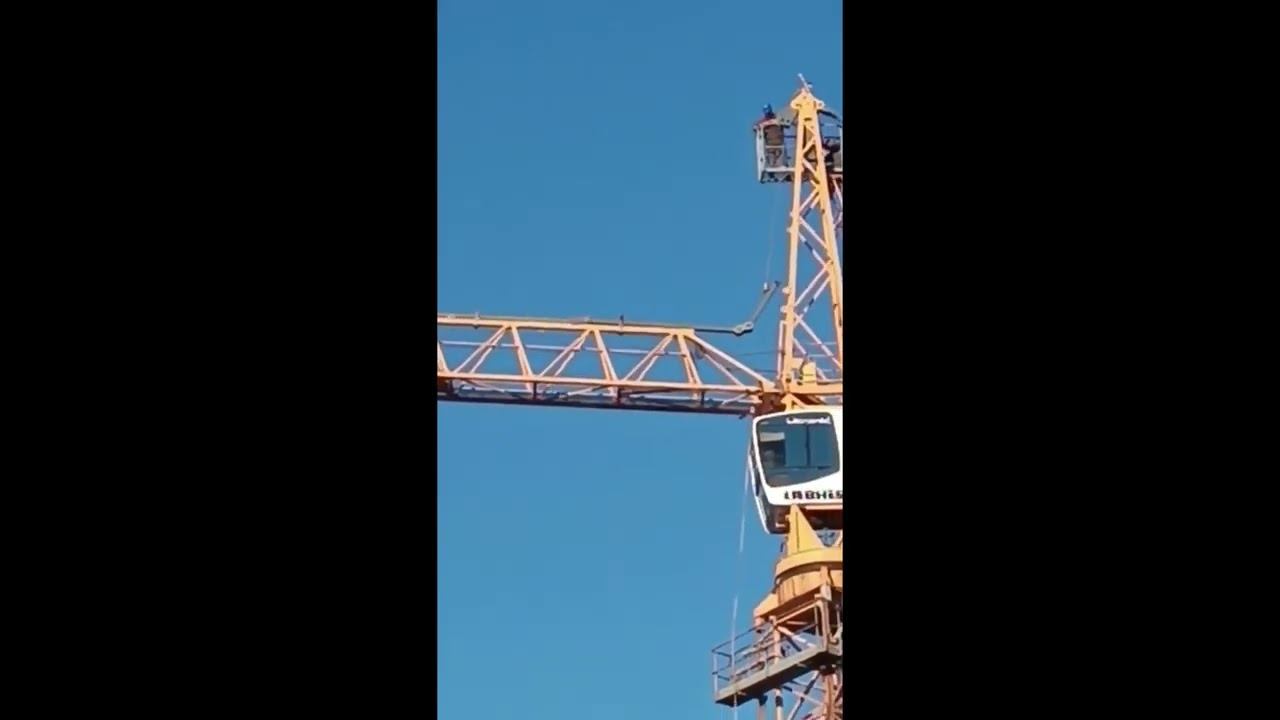 Установка растяжек на стреле башенного крана смотреть онлайн