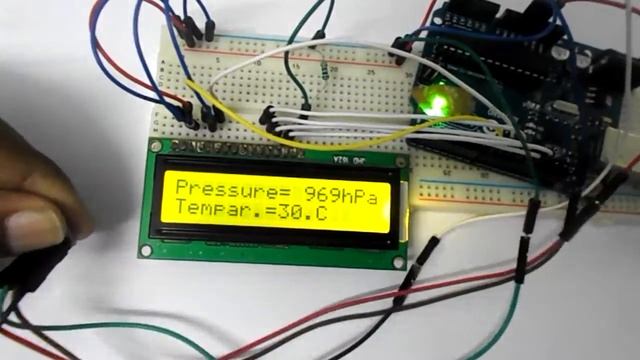 Pressure Sensor BMP180 Interfacing with Arduino Uno смотреть онлайн