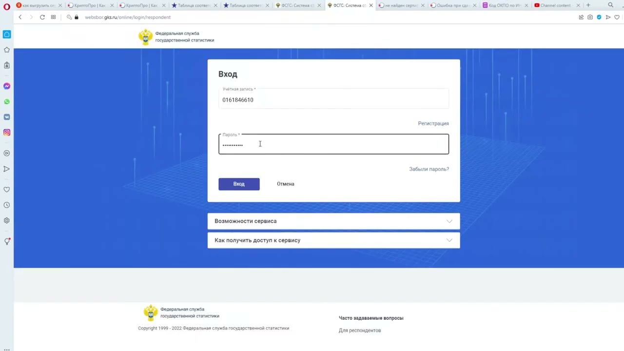 КАК СДАТЬ ОТЧЕТ В РОССТАТ ЗА 2022 год на сайте ФСГС смотреть онлайн