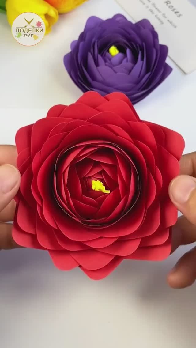 Цветы из бумаги смотреть онлайн