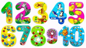 Числа для Малышей на Английском Языке. Собираем Пазлы!