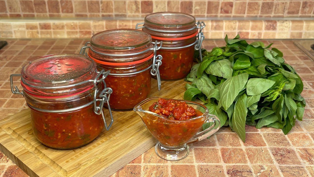 Обалденный Томатный Соус на Зиму без Уксуса. Съели банку за раз и просят ещё. смотреть онлайн