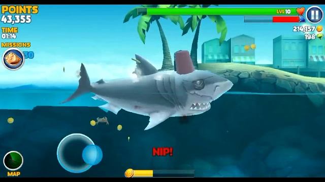 Hungry Shark Evolution Megalodon Vs Evil Megalodon | How To Crash Submarines Quickly With Megalodon