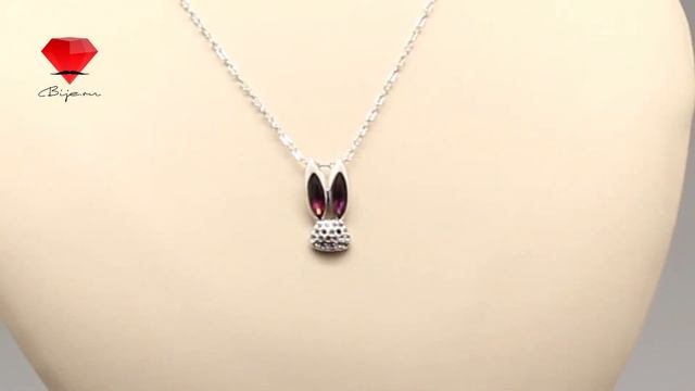 Bije.ru: Подвеска в виде зайчика с родиевым покрытием и кристаллами Swarovski Delneen (Делнеен) смотреть онлайн