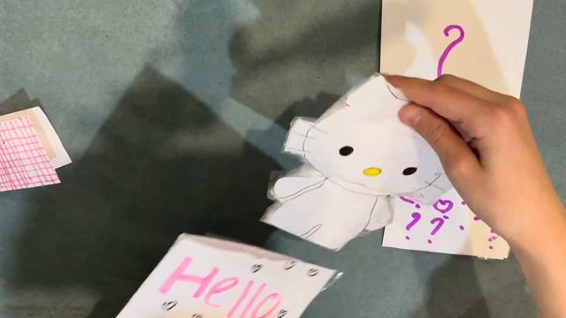 открываю бумажный бокс с хэлоу кити АСМР смотреть онлайн