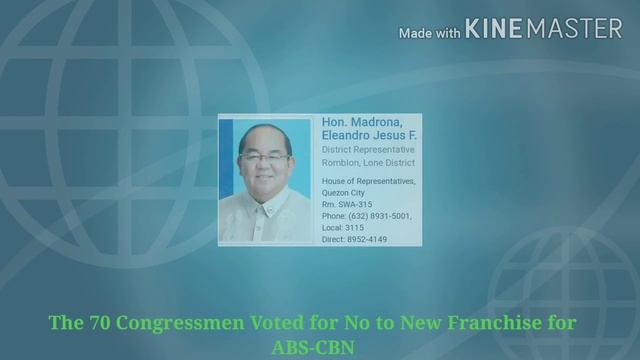 The 70 Congressmen of 18th Congress of the Philippines VOTED for YES to DENIES ABS-CBN new Franchis смотреть онлайн
