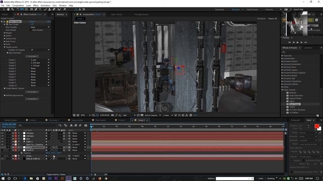 FREE AFTER EFFECT Tutorial create realistic camera movement II SURE TARGET II ELEMENT 3D смотреть онлайн