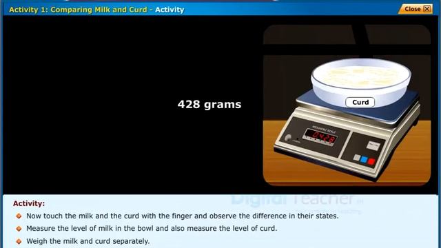 Comparing Milk and Curd, Class 6 Physics | Digital Teacher смотреть онлайн