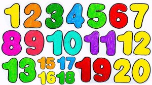 Вырезаю Цифры Ножницами! Числа от 1 до 20! Обратный счёт.