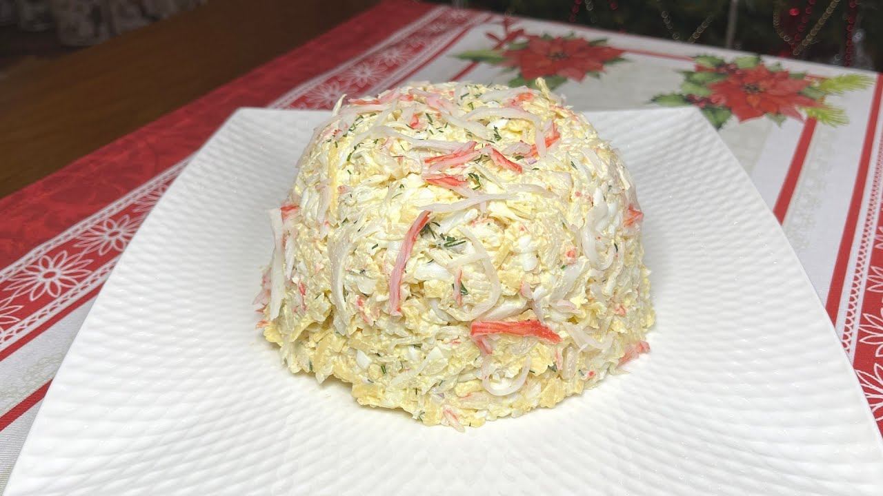 Самый Вкусный и Простой Рецепт Салата с Кальмарами и Крабовыми Палочками, который я знаю. смотреть онлайн