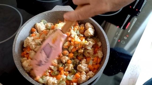 Плов с соевым мясом