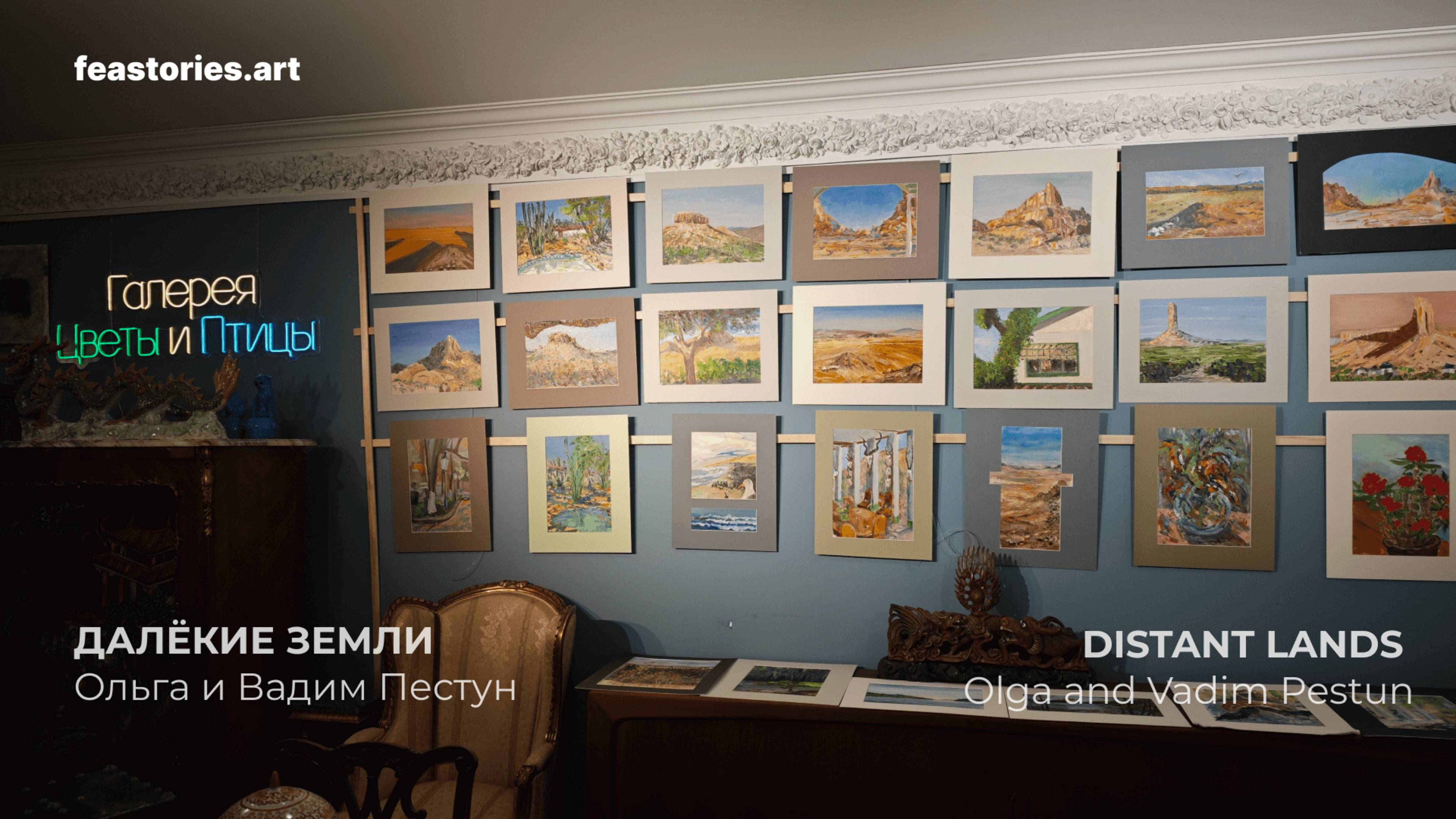 «Далёкие земли»: выставка Вадима и Ольги Пестун в галерее «Цветы и Птицы» смотреть онлайн
