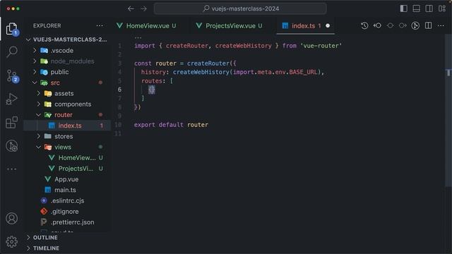 02_Setting Up Vue Router and Navigation with Router Link смотреть онлайн