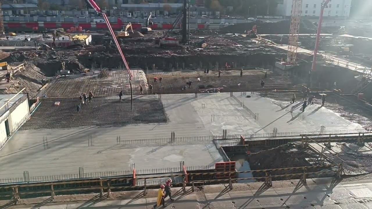 Таймлапс строительных работ смотреть онлайн