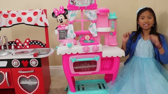 Wendy Pretend Play Selling WOODEN Ice Cream At Her Toy Cart Store