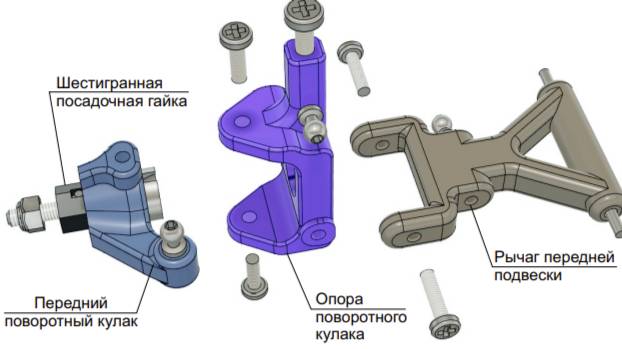 Передний поворотный кулак (1\2)