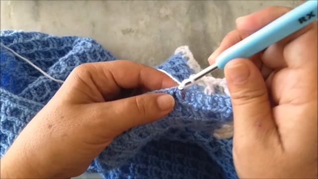 Manta em crochê para Bebê / Saída de maternidade parte 1 смотреть онлайн