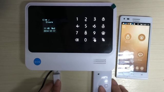 GSM wifi alarm system with IP camera control function смотреть онлайн