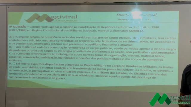 CFO 2020 - Correção da prova de Constitucional com prof.°Henrique Horst. смотреть онлайн