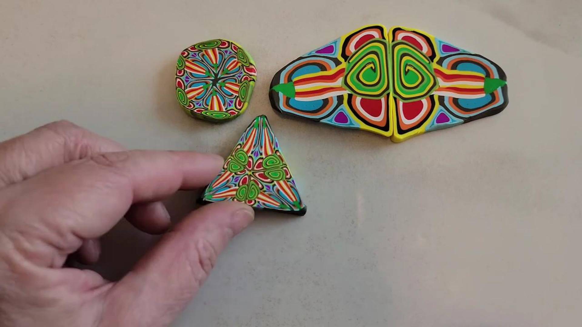 Калейдоскоп из полимерной глины лепка