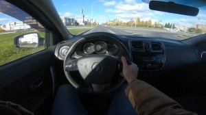 2014 Renault Logan 1.6L POV Test Drive