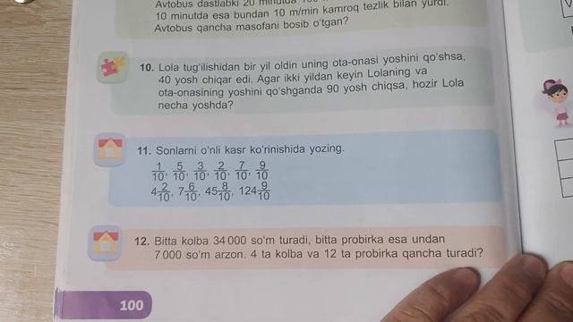 4~sinf Matematika 102~dars