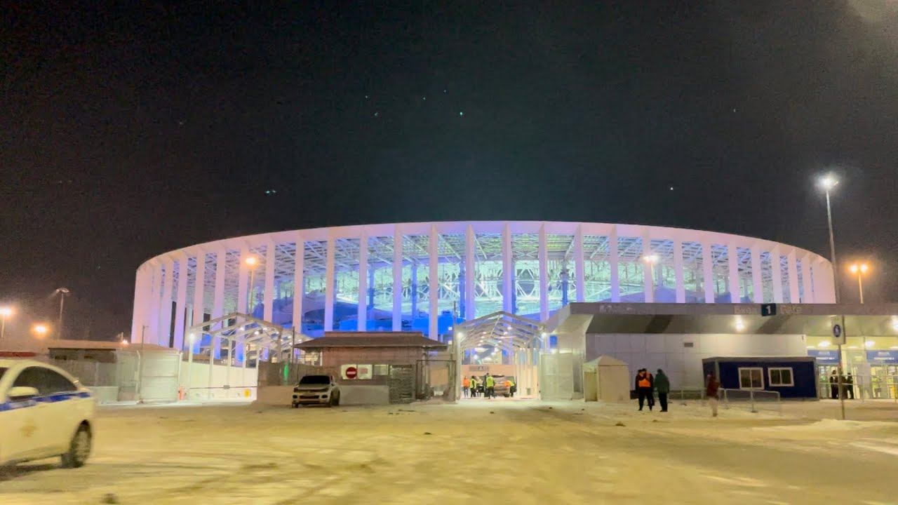 Едем на футбол|Пари НН - Урал|Обзор стадиона НИЖНИЙ НОВГОРОД . смотреть онлайн