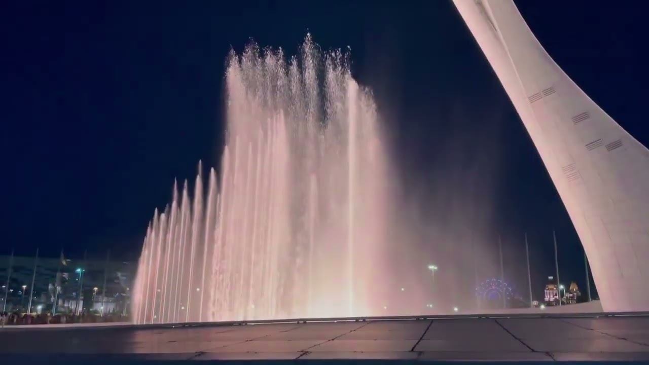 ПОЮЩИЕ ФОНТАНЫ. Олимпийский парк, Сочи. смотреть онлайн
