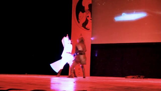 Star Wars Episode III Obi-Wan Vs Anakin Lightsaber Duel Stage Performance At AniMatrix 2018