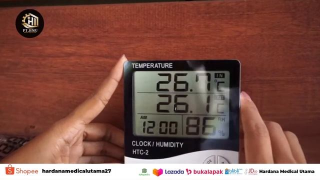 Mudah ! Cara Penggunaan Alat Hygrometer Dr.Gray HTC-2 Sett Suhu & Kelembaban Ruangan смотреть онлайн