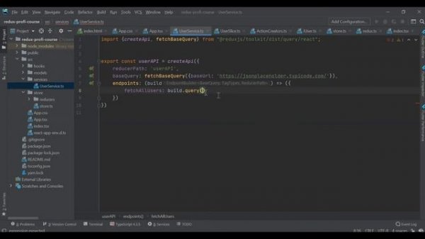 Продвинутый Redux. Redux Toolkit, RTK query, TypeScript.