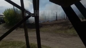 В селе Заречное Барышского района горит колхоз