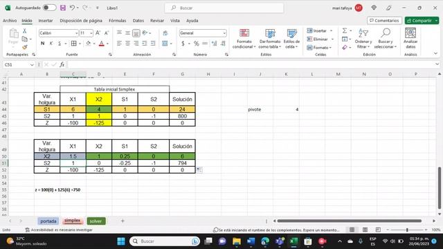 Actividad 6. Método Simplex, uso de excel, uso de software (resolver ejercicios, ) смотреть онлайн