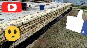 КАК ОБЛОЖИТЬ ДОМ КИРПИЧОМ. КАК ОБЛОЖИТЬ ВОКРУГ ПЛИТ ПЕРЕКРЫТИЯ КИРПИЧОМ В ЭТОМ ВИДЕО.