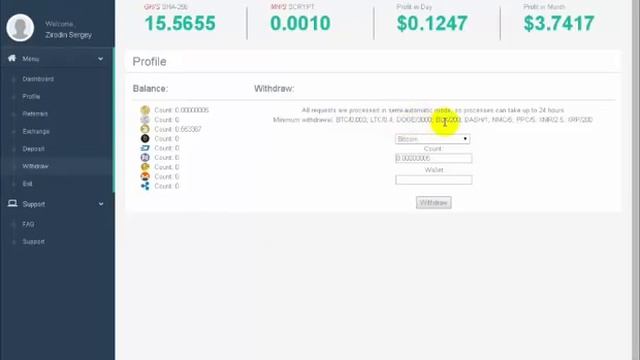 Hexhash ОБЗОР, бонусы, майнинг, высокая доходность смотреть онлайн