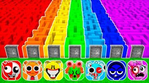 ЛАБИРИНТЫ ВСЕ СПРУНКИ В МАЙНКРАФТ ЗОМБАК Sprunki Incredibox Хоррор СПРАНКИ